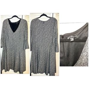 Lane Bryant Grey Long Sleeve Dress